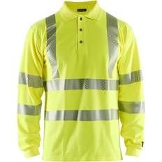 Blåkläder Arbetsöverdelar Blåkläder 3439 Multinorm Long Sleeved Polo Shirt - Hi-Vis Yellow