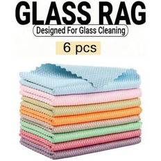 Cloths on sale Shein 6 Pieces Glass Cleaning Cloth Set