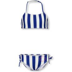 Blå Bikinier Børnetøj Only Kogholiday Rouching Bikini Set Acc - Blue