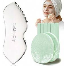 Gua Sha & Facial Massage Rollers Shein 2Pcs Stainless Steel Gua Sha Facial Tools
