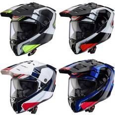 Caberg Crosshjälmar Motorcykelhjälmar Caberg Adventure Motorcycle Helmet Dual Sport - Black/White/Red Man