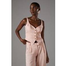 Stripes - Women Vests Coast Pinstripe Strappy Waistcoat - Pink