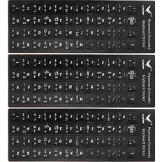 Burmese Keyboard Stickers Black Background 3pcs