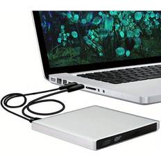 Optical Drives Temu External USB 2.0 Slim Portable CD DVD Drive