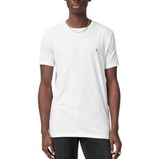 AllSaints Tonic Crew Neck Short Sleeve Rumskull Plain Casual - White