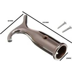 Onestopdiy Sash Window Blind Pole Hook Chromed Brass