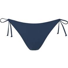 Solid Tanga Bikini Trusser Damer - Blå