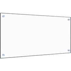 vidaXL Tempered Glass Transparent Spritzschutz 40cm