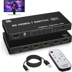 HDMI Switch 4K 120Hz 8K 60Hz 5 In 1 Out