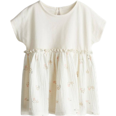 12-18M - Everyday Dresses H&M Baby Lyserød Kjole bomuld med korte ærmer