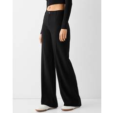Wide-Leg Tailoring Trousers - Black