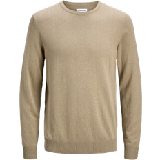 Jack & Jones Emil Plain Knitted Pullover - Beige/Coriander