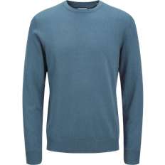 Jack & Jones Emil Plain Knitted Pullover - Blue/Oceanview