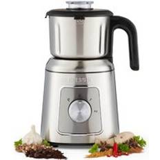 600W Silver Steel Electric Coffee Grinder