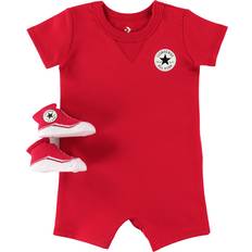 0-1M Playsuits Children's Clothing Converse Baby Summer Suit with Socks - University Red (56A247-U10)