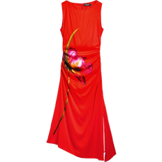 Desigual Asymmetrical Orchid Dress - Red
