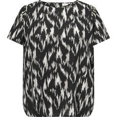 Only Carmakoma Carvika Short Sleeve Top - Noir/Black