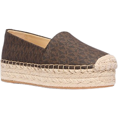 Brown Espadrilles Michael Kors Lynn Signature Logo Platform Espadrille - Brown