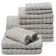Borg Living Cotton Badehåndklæde Grå (140x70cm)