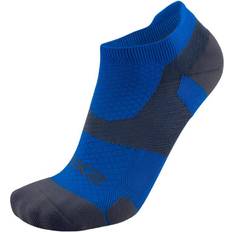 2XU Vectr Light Cushion No Show Socks - Vibrant Blue/Grey
