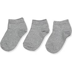 mp Denmark Plain Cotton Footie 3-pack - Grey Melange (99012)