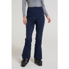Blue - Women Rain Trousers Mountain warehouse Avalanche RECCO High Waist Ski Trousers - Dark Blue