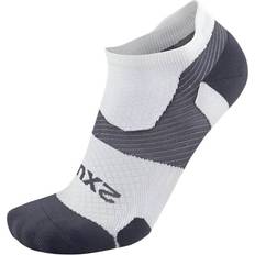 2XU Vectr Light Cushion No Show Socks - White/Grey