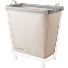 Washing Bags Dryser Replacement Round Canvas Bag Laundry Hamper - White