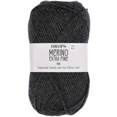 Drops Design Merino Extra Fine Mix Dark Grey 105m
