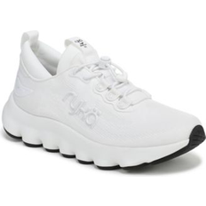 White Walking Shoes Ryka Podflow Ez Bungee Lace Walking Sneakers - Brilliant White