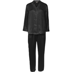 Dam - Svarta Pyjamasar Lady Avenue Pure Silk Basic Pyjamas - Black