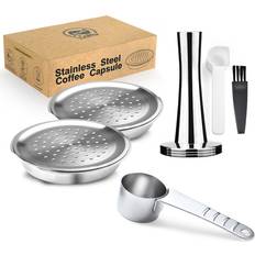 Stainless Steel Reusable Coffee Filter 2 Capsules