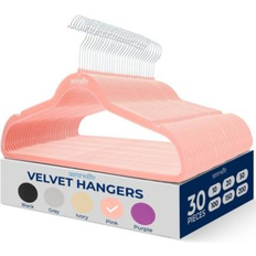 30 Pack Velvet Hangers Non-Slip 360 Swivel Hook