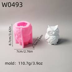 Temu Silicone Owl 3D Resin Casting Mold W0493