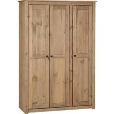 Pines Furniture SECONIQUE Panama Natural Wax Wardrobe 118x175cm