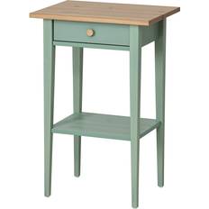 IKEA HEMNES Grey/Green/Light Brown Stained Sängbord 35x46cm