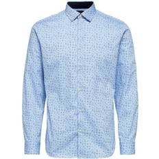 Selected Slim Fit Shirt - Blue/Light Blue