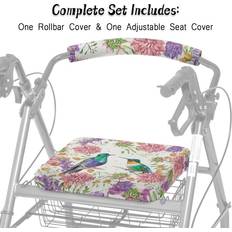 Temu Hummingbird Pattern Walker Seat Covers
