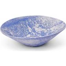 Blue Bowls Verano Spanish Ceramics Burbujas Kitchen Dining Ceramic Large Conical 37cm x 11cm Blue Bowl