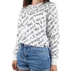 All Over Print Quote Jumper - White