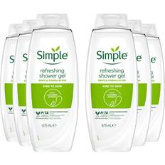 Simple Kind to Skin Refreshing Shower Gel 6 Pack