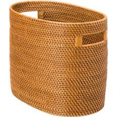 Newspaper Racks KOUBOO Laguna Rattan Magazine Honey Brown Newspaper Rack