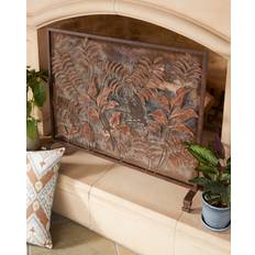 Fireplace Screens Bird Accent Fire Screen Brown Taupe