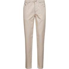Beige Corduroy Italian Fit Trousers - Grey