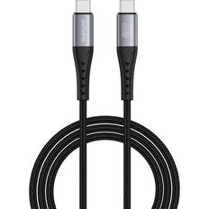 USB-C to USB-C Kabel 60W 1.5 m Sort