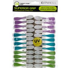 Clothespins Superior Grip Spring Pegs 24pk
