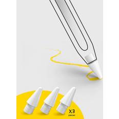 Stylus penne tilbehør doodroo Apple Pencil Plastik Tip 3 Pak Hvid