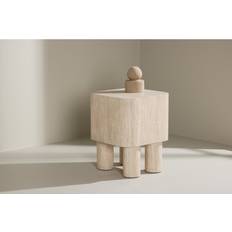Venture Home Beige Småborde Venture Home Klirou Sidebord Beige Aflastningsborde Småbord