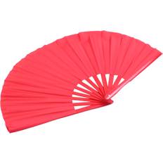 Red Martial Arts Uniforms Sodial Bamboo Structure Of Tai Wushu Martial Arts Hand Fan H8C44875