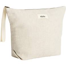 Beige - Dame Toilettasker Aiayu Pouch Linen Toilettaske - Pure Nature